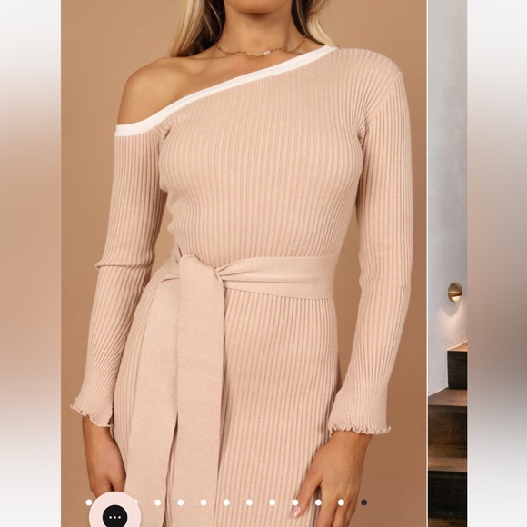 Petal and Pup long sleeved off the shoulder knit dress - Picture 4 of 6
